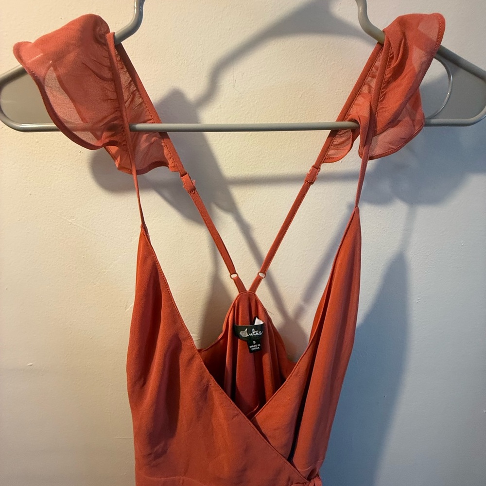 Lulu's Pink Coral Sleeveless Dress